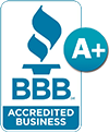 BBB Accredited A+ Business Logo