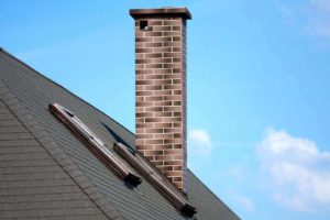 a masonry chimney