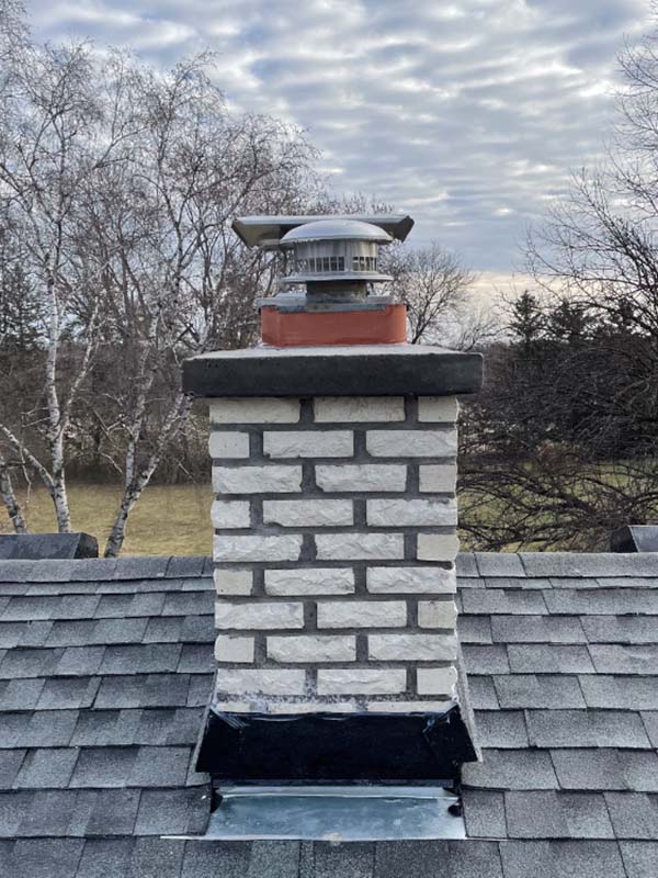 Orginal Photo- Grey brick chimney After_ Jack Pixley Sweeps Grey brick chimney after